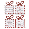 Assorted Red & White Christmas Gift Message Tabletop Signs
