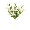 18 inch Cream Dianthus Spray w/Eva Foliage