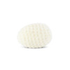 2.5 inch White Crochet Easter Egg