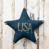 Navy USA Star Ornament w/ Jingle Bells