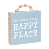 Happy Place Box Sign w/ Beads