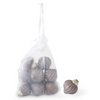 Bag of 12 1 Inch Mini Matte Pink Onion Glass Ornaments