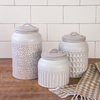 Reactive Glaze Stoneware Canisters (SET 3)