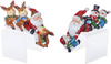 Rsn Santa W/Deer-Snowman Shelf 2 Asst