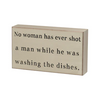 Washing the Dishes Box Sign