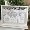Merry Christmas Home Framed Canvas Print