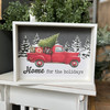 Home for the Holidays Framed Canvas Print