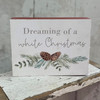 White Christmas Canvas Plaque