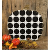 Black / White Polka Dot Pumpkin 8.75" x 8.75" x 1.5"