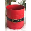 Santa Belt Red Bucket 9.5" x 7.75"