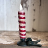 LED TIMER CLIP CANDLE BASE CANDY CANE