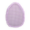 Purple Gingham Fabric Egg