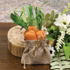 3/set, Fabric Carrots in Burlap
Bag (SET)