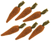 6/Set Felt Carrots 3.25" (set)