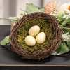 Moss & Vine Bird Nest w/Cream
Eggs, 5.5"