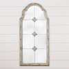 ARCHED ANTIQUED GRID MIRROR (EACH)