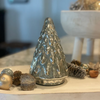 Sm. Silver Mercury Glass Pine Tree