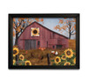 BJ1376 Sunflower Quilt Block Barn Box Frame