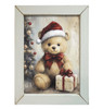 HMK611L CHRISTMAS TEDDY BEAR 12X16 LATH