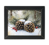 HMK628L WINTER PINECONES 12X16 LATH