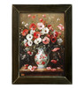 HMK662L Vintage Red Flowers