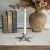 RUSTIC STAR TAPER CANDLE HOLDER