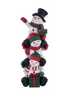 30"H X 11.25"W TRIPLE SNOWMAN STACK