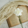 17" WHITE CARNATION