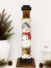 HMK1208P Snowman Blue Hat Porch Sign