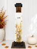 HMK1229P White Wildflower Ghost Porch Sign