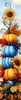 HMK1252P Blue Pumpkin Stack Porch Sign