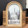 HMK1264A Snowy Church Arch Frame