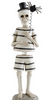 7.75in RESIN STANDING SKELETON MAN BOBBLE HEAD W/GLITTERED S