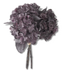 13in FAUX DRIED PURPLE HYDRANGEA BUNDLE (3 STEMS)