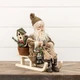 SANTA ON SLED W/ OLIVE GREEN COAT