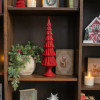 19.75" RED LAYERED TREE