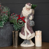 20.5" SANTA IN LONG COAT W/ WREATH
