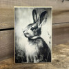 LUX1209 Vintage Rabbit Portrait Block
