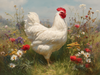 HMK1476B Wildflower Chicken Block