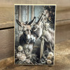 HMK1508B Heirloom Donkey Love Block
