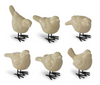 2.5 Inch Yellow Porcelain Birds ASST EACH