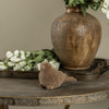3.5IN BROWN FLOCKED BIRD