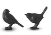 Assorted 4.5 Inch Black Resin Faux Cast Iron Birds (EACH)