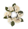 14 Inch Cream Two Tone Hydrangea Candle Ring