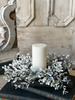4.5" Snowy Brookwood Candle Ring