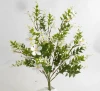MINT LEAF FLOWER BUSH 19IN WHITE