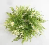 MINI DAISY WREATH 14IN YELLOW GREEN