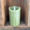 5IN MOVING FLAME GREEN PILLAR CANDLE