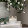 2.75IN FACETED GLASS 3D FLAME CANDLE