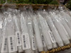 7in White Grungy LED Timer Taper Candle